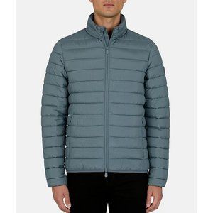 NWT Save the Duck Lewis Long-Sleeve Matte-Finish Puffer Jacket - Ash Blue